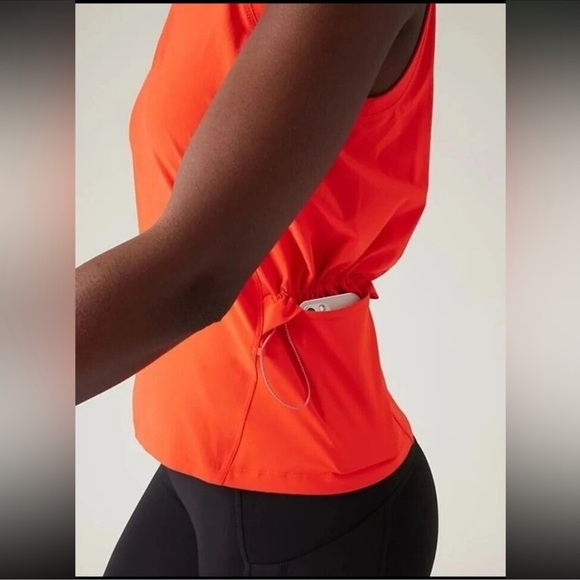 Athleta Venture Out Tank Size Small Vermilion Orange - Picture 7 of 7